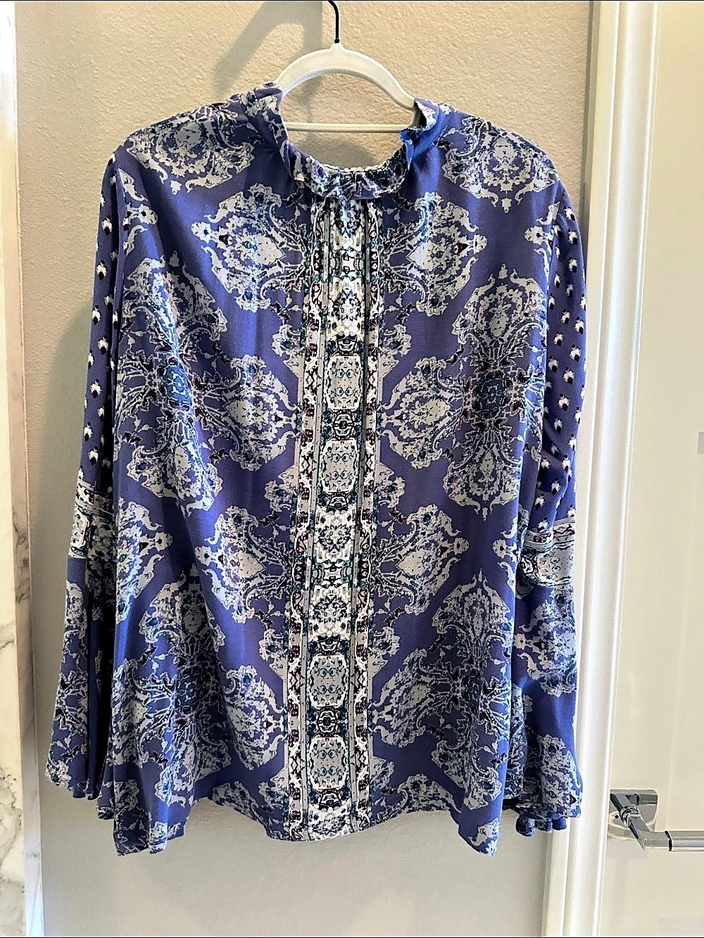 Free People Paisley Blouse bohemian style💙